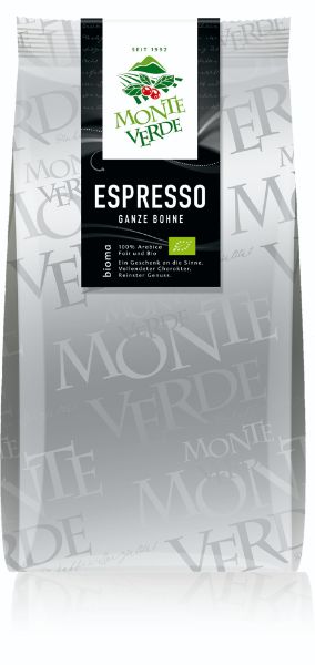 Picture of Bio Espresso Monte Verde, 1000g ganze Bohnen, 70% Arabica, 30% Robusta